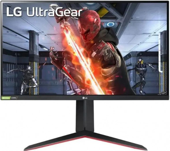 Монитор LG 27 27GN65R-B, 1920x1080, IPS, 144Hz, HDMI+DP ,pivot, black