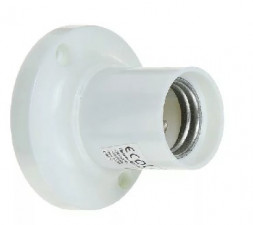 Патрон накладной ECOLA AB7SLWEAY E14 Белый