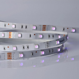Светодиодная лента UNIEL (UL-00004371) ULS-M22-5050-30LED/m-10mm-IP20-DC12V-7,2W/m-5M-RGB PROFI катушка в герметичной упаковке