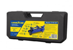 Домкрат GOODYEAR GY000904 GY-PD-02K 2Т 340 мм кейс с резиновой проставкой порога