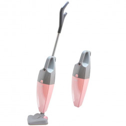 Пылесос вертикальный GINZZU VS121 серо/розовый