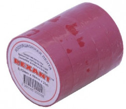 Изоляционная лента REXANT (09-2204) 19мм х 25м красный (10)