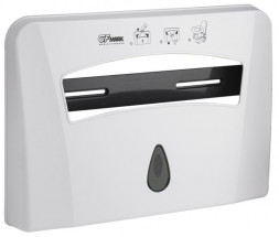 Контейнер для одноразовых сидений на унитаз GFMARK 913 Контейнер для одноразовых сидений на крышку унитаза пластиковый БЕЛЫЙ с глазком (Д435хГ56