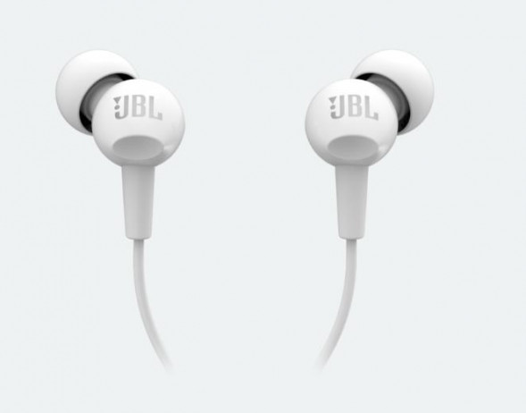 Наушники вкладыши проводные JBL C100SI WHITE (JBLC100SIUWHT) [ПИ]