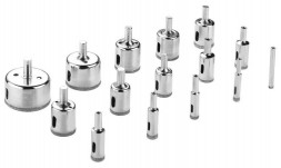 Коронки DEKO DHS01, 15pcs (Diamond Bit Glass) 6-50мм 065-0541