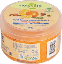 Скраб MOLECOLA Скраб-баттер сахарный для тела Апельсин и специя 300 г, 71966