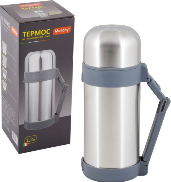 Термос MALLONY Термос нерж. сталь SF-1200, 1,2л (073003)