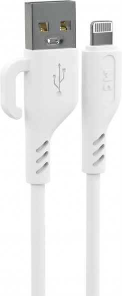 Кабель MORE CHOICE (4620202554277) K81i 2м USB 2.4A для Lightning , белый