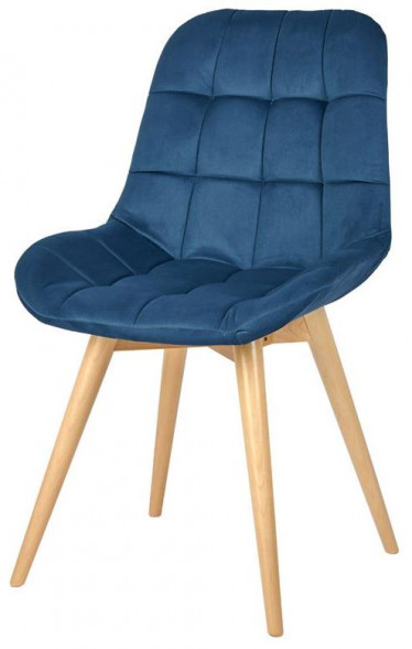 Стул обеденный POLINI Home Verona SD, синий-натуральный (2 кор.)