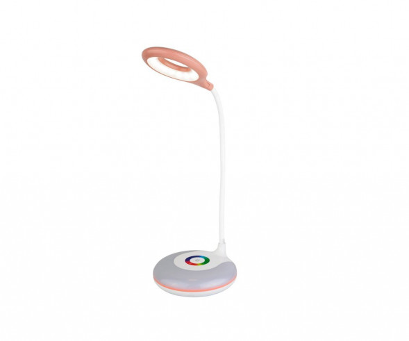 Настольный светильник ULTRAFLASH UF-752 C14 розовый (LED наст св-к, 6W, RGB, 3 уровня яркости)