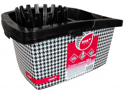 Ведро YORK Ведро с отжимом 10 литров прямоугольное СТАЙЛ Пепита