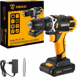 Аккумуляторная дрель-шуруповерт DEKO Banger 20V, 20В, 1x1.5Ач 080-1004