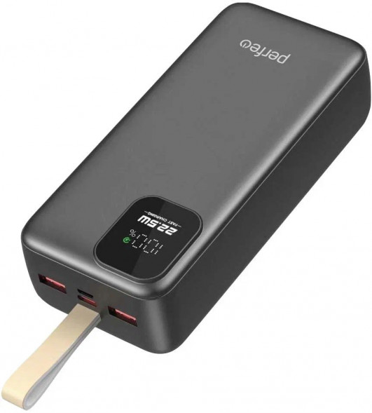 Повербанк PERFEO (PF_E2086) - 30000 mAh/LED QC3.0/Type-C/2,черный