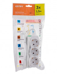 Сетевой удлинитель СТАРТ С/У S 3x1-Z --20 dg СТАРТ С/У S 3x1-Z --20 dg