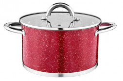 Кастрюля AGNESS 937-321 RED MARBLE красная 2,5л