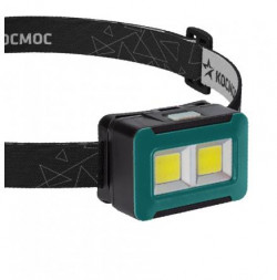 Фонарь налобный КОСМОС KOC519B Зеленый/черный