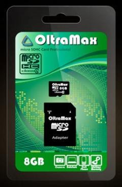 Карта памяти EXPLOYD MicroSDHC 8GB Class4 + адаптер SD