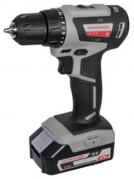 Дрель-шуруповерт ИНТЕРСКОЛ ДА-10/18В МиниМАКС бесщеточная аккумуляторная дрель-шуруповерт Li-ion АПИ (кейс, 2 аккум. 1,5Ач, ЗУ)