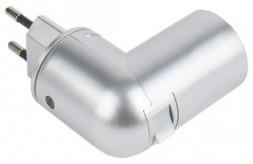 Переходник ECOLA APT7SSEAY Переходник вилка-патрон E27 с выключателем Серебряный