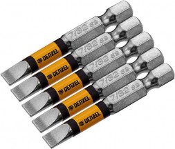 Набор бит DENZEL Набор бит, SL7/32&quot;x2&quot;, 5 шт. 7711312