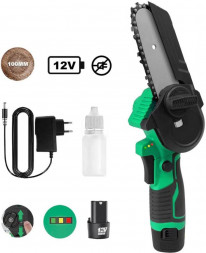 Пила цепная аккумуляторная ZITREK GreenSaw 12 (12В, 1,5Ач Li-ion аккум. 2шт, ЗУ) 082-1859