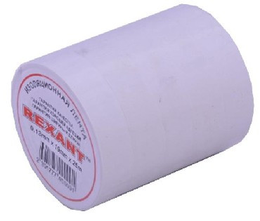 Изоляционная лента REXANT (09-2201) 19мм х 25м белый (10)