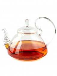 Чайник заварочный стеклянный "ДИКАЯ ВИШНЯ" (пружина в носике) TIMA Чайник заварочный стеклянный "ДИКАЯ ВИШНЯ" 1100мл (пружина в носике) TP097