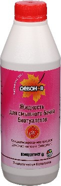 Биотуалет ЭКУМ Жидкость моющая Девон-В 0,5л для биотуалетов (для верхнего бака) 324211