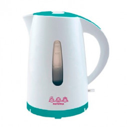 Чайник электрический МАСТЕРИЦА ЕК-1701M белый/бирюзовый