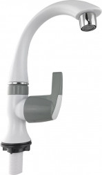 Кран на одну воду BRIMIX 608 Кран на одну воду пластиковый, серый (4 шт. в коробке)