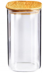 Емкость для хранения APPETITE BM2012-2S Studio стекл квадр бамб/кр 1500мл