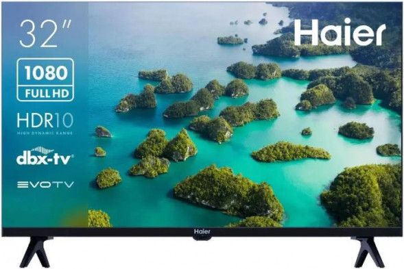 Телевизор HAIER 32&quot; Smart TV S2, FULL HD, черный, СМАРТ ТВ, Android TV