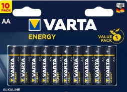 Элементы питания VARTA LR6 AA BL10 ENERGY ALKALINE 1.5V (4106) (4106229491)