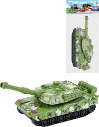 Игрушка РЫЖИЙ КОТ Танк инерционный, размер 15х5х4,5см, пластик, цвет микс МИ-7489 ПП-00210178