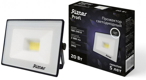 Прожектор светодиодный RITTER 53415 4 PROFI 20 Вт 4000К черный