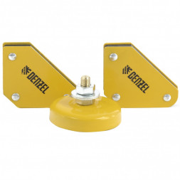 Сварочное оборудование DENZEL Набор из 2 магнитных сварочных фиксаторов и магнитной клеммы "масса" 97557