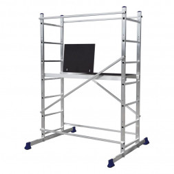 Стремянка СИБРТЕХ Вышка-тура, рабочая высота 3.2 м Россия 97971