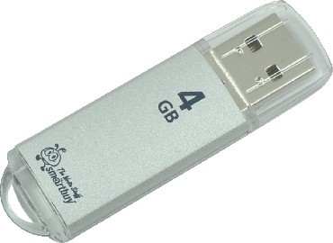 USB флеш SMARTBUY (SB4GBVC-S) 4GB V-CUT SILVER