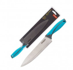 Нож MALLONY Нож с прорезиненной рукояткой ARCOBALENO MAL-01AR поварской, 20 см (005520)