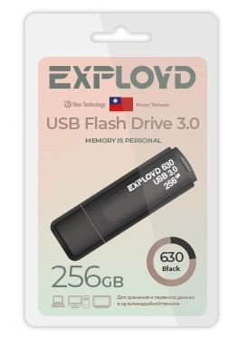 USB флэш-накопитель EXPLOYD EX-256GB-630-Black USB 3.0