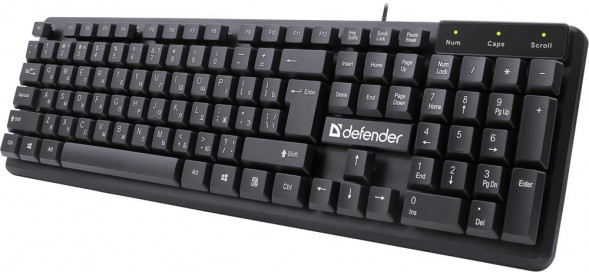 Клавиатура DEFENDER (45559) Symbol HB-559 RU,черный