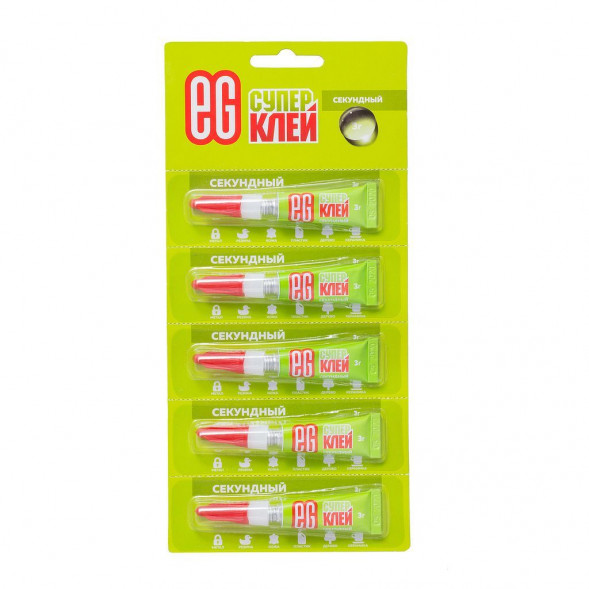 Клей ЕГ С/Клей 3г отрыв блистер 5 шт