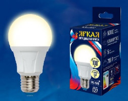 Лампа светодиодная UNIEL (UL-00005030) LED-A60 13W/3000K/E27/FR PLP01WH