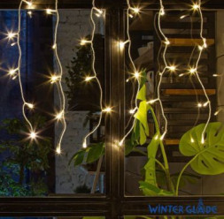 Украшение WINTER GLADE Электрическая гирлянда-занавес Winter Glade Теплый белый свет 250 ламп CB250