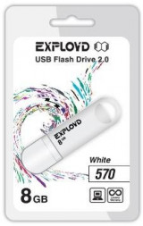 USB флэш-накопитель EXPLOYD 8GB-570-белый