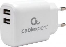 СЗУ CABLEXPERT (22213) ЗУ10.5Вт, 2.1А, 2хUSB, белый, пакет