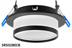 Светильник встраиваемый ECOLA SR532BECB GX53 H4 SP5372 черный матовый