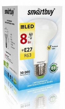 Светодиодная (LED) Лампа SMARTBUY (SBL-R63-08-40K-E27) 8W/4000/E27