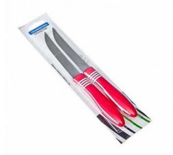 Нож TRAMONTINA Нож для стейка Cor &amp; Cor 13см красный 2шт блистер 23450/275