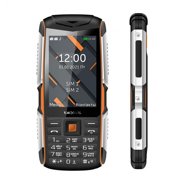 Телефон мобильный TEXET TM-D426 Черный-оранжевый